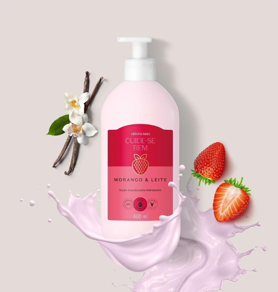 Hidratante Morango e Leite 400ml