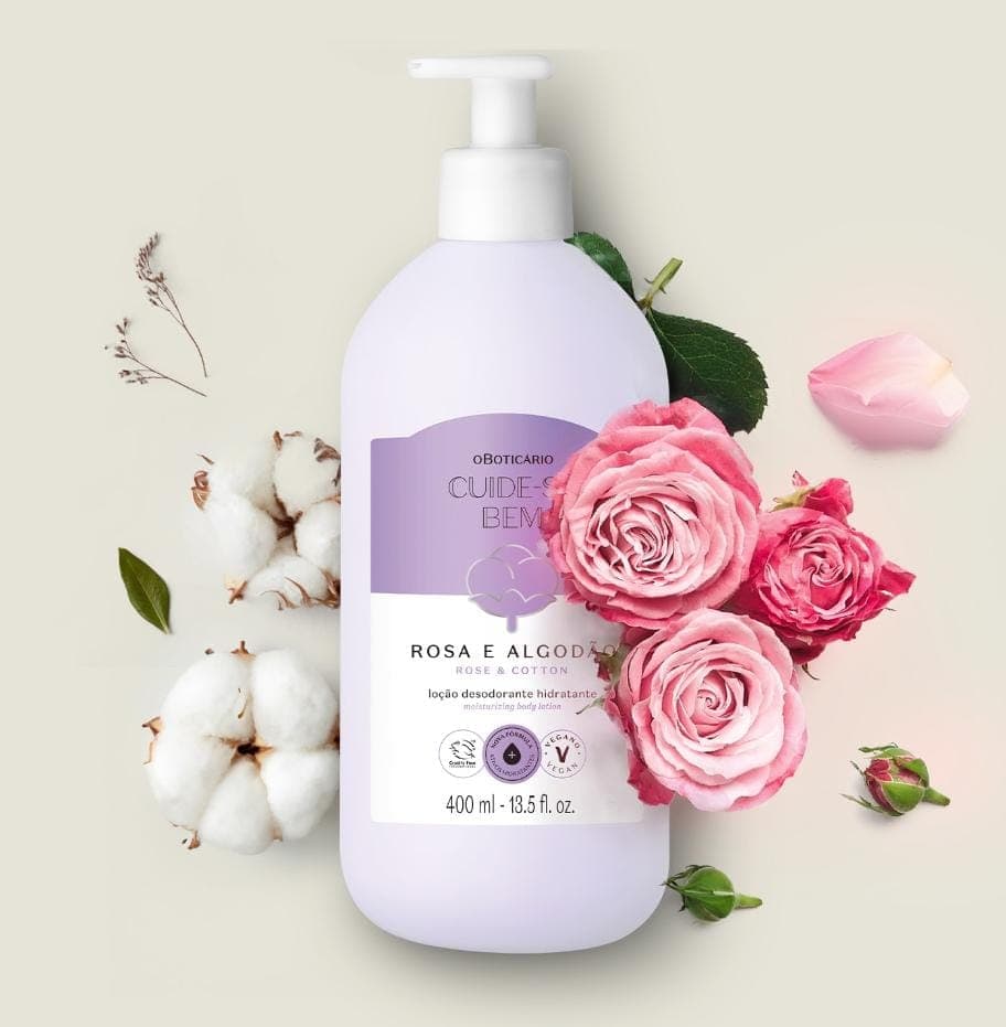 Hidratante Rosa e Algodão 400ml